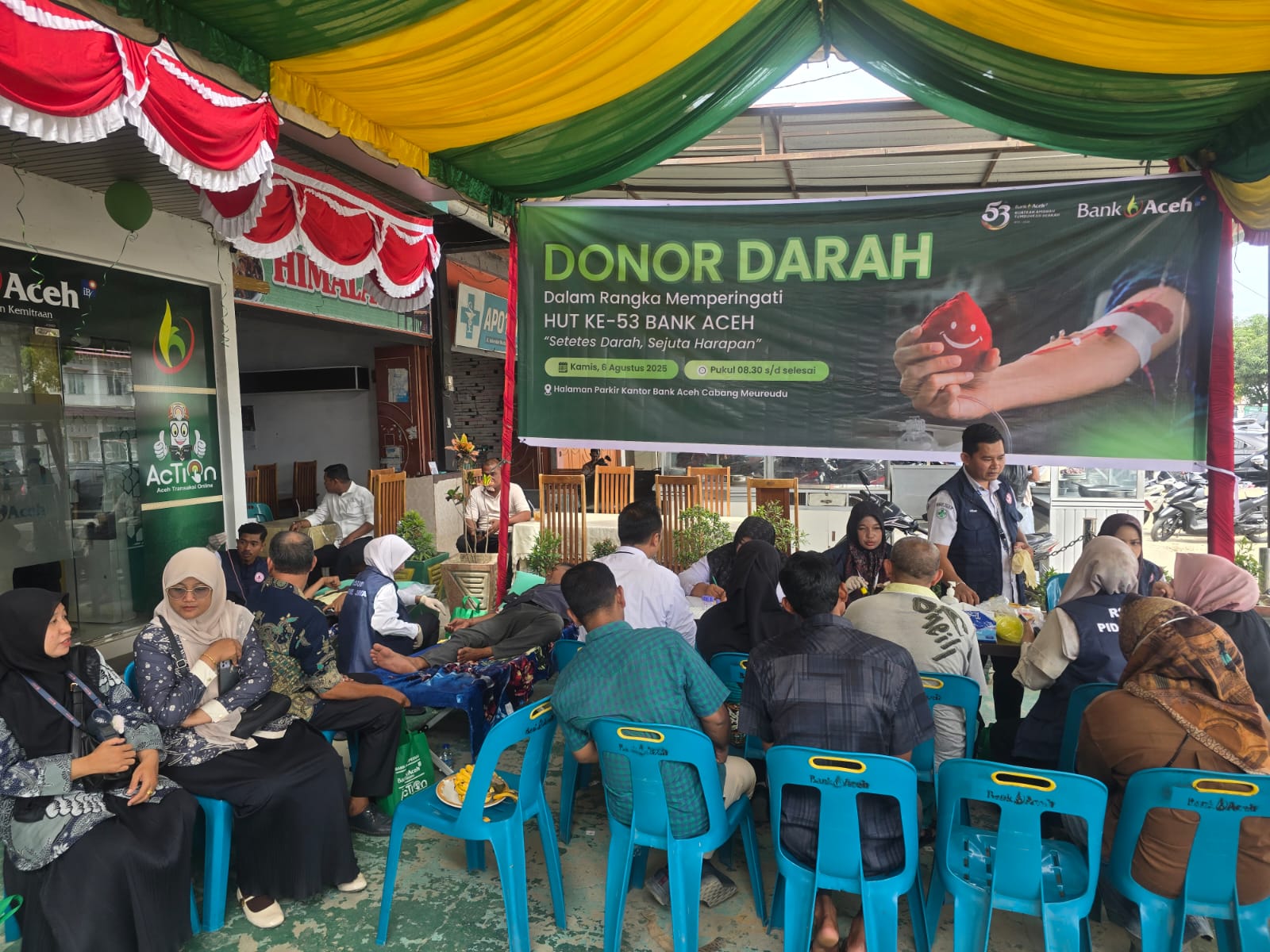HUT ke-53, Bank Aceh Kumpulkan 1.648 Kantong Darah dari 26 Cabang